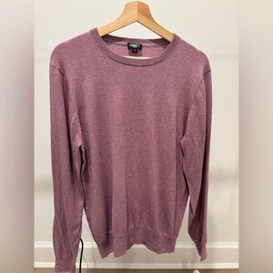 Faherty Men's Mauve Crewneck Movement Sweater